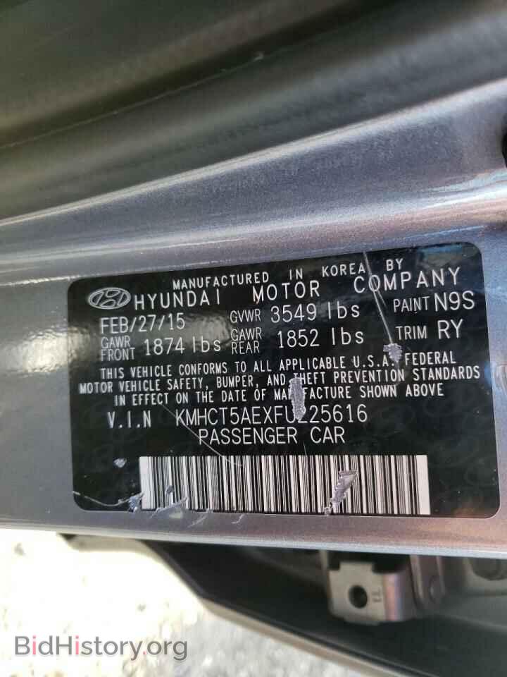 2015 HYUNDAI ACCENT - VIN: KMHCT5AEXFU225616 - Фото 10