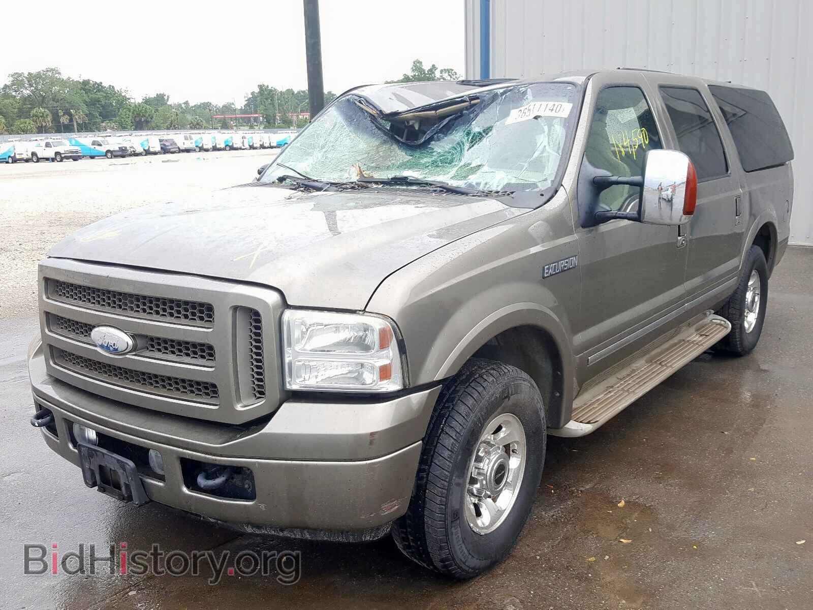 2005 FORD EXCURSION - VIN: 1FMNU42SX5EA49423 - Фото 2