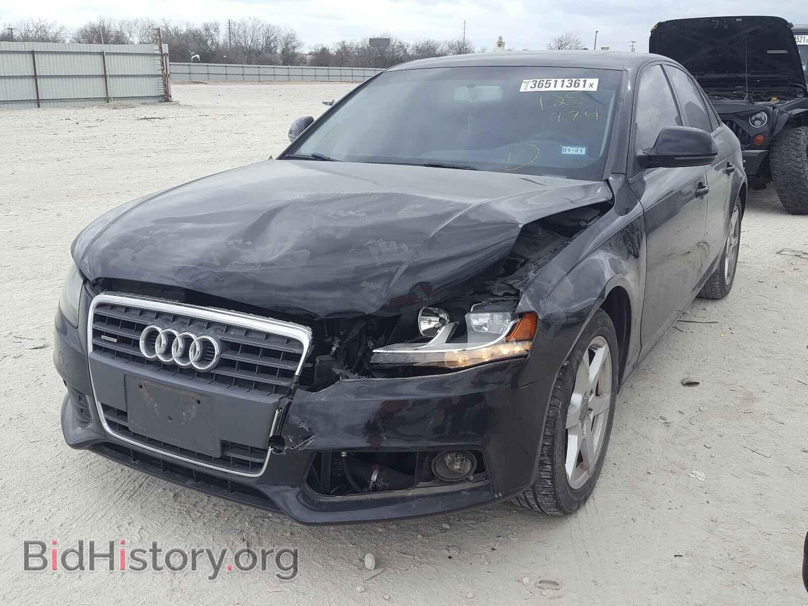 2009 AUDI A4 - VIN: WAULF78K29A125774 - Фото 2