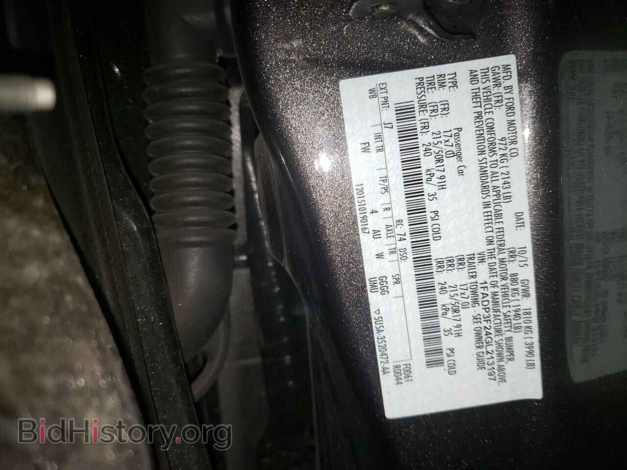 2016 FORD FOCUS - VIN: 1FADP3F24GL213197 - Фото 12