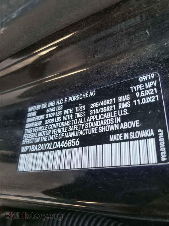 2020 PORSCHE CAYENNE - VIN: WP1BA2AYXLDA46856 - Фото 10