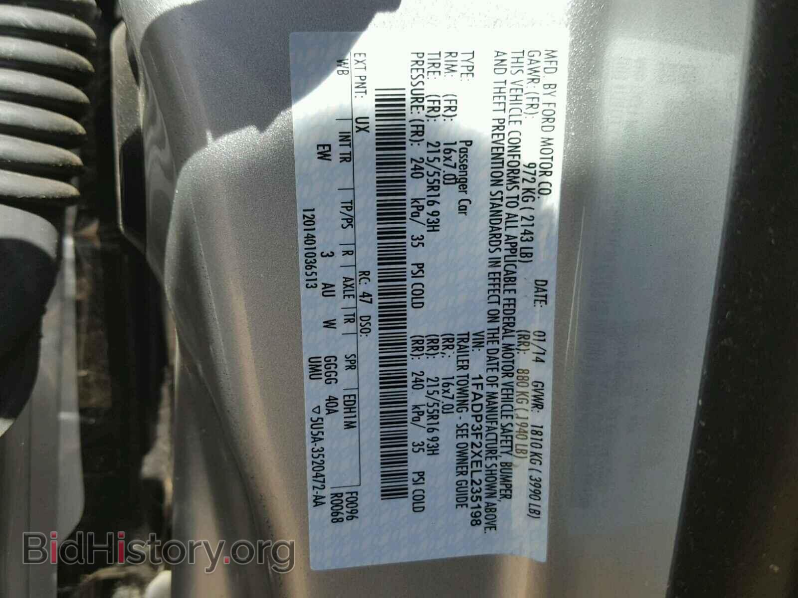 2014 FORD FOCUS - VIN: 1FADP3F2XEL235198 - Photo 10