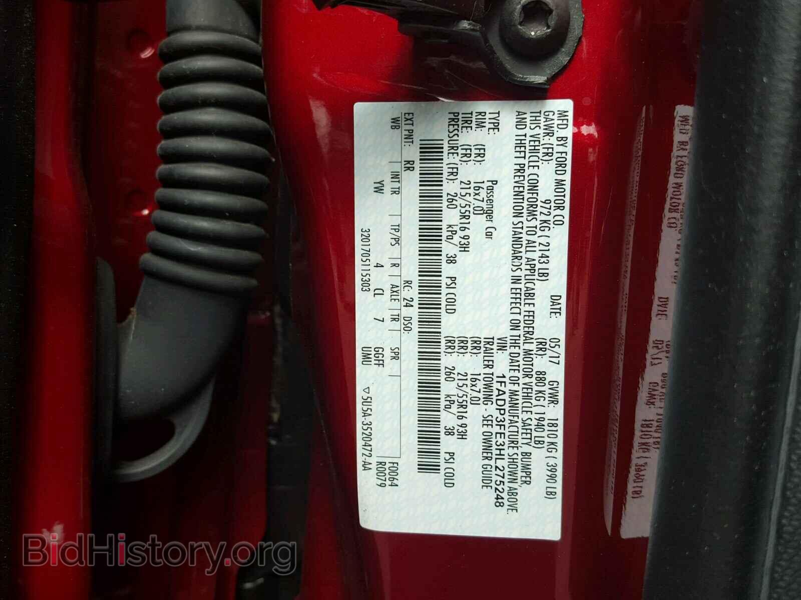 2017 FORD FOCUS - VIN: 1FADP3FE3HL275248 - Photo 10