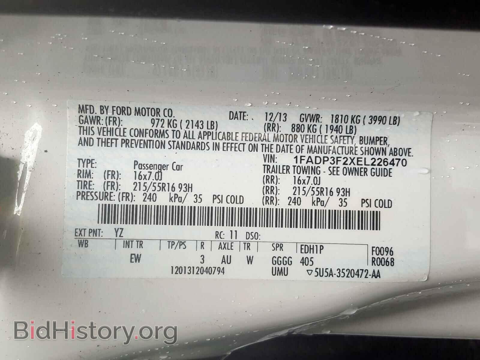 2014 FORD FOCUS - VIN: 1FADP3F2XEL226470 - Photo 10