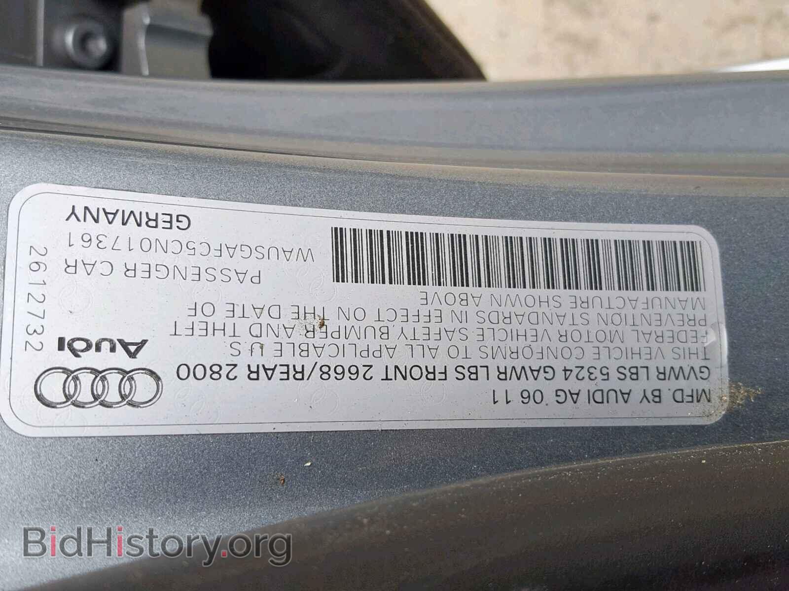 2012 AUDI A7 - VIN: WAUSGAFC5CN017361 - Фото 10