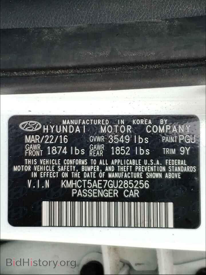 2016 HYUNDAI ACCENT - VIN: KMHCT5AE7GU285256 - Фото 10