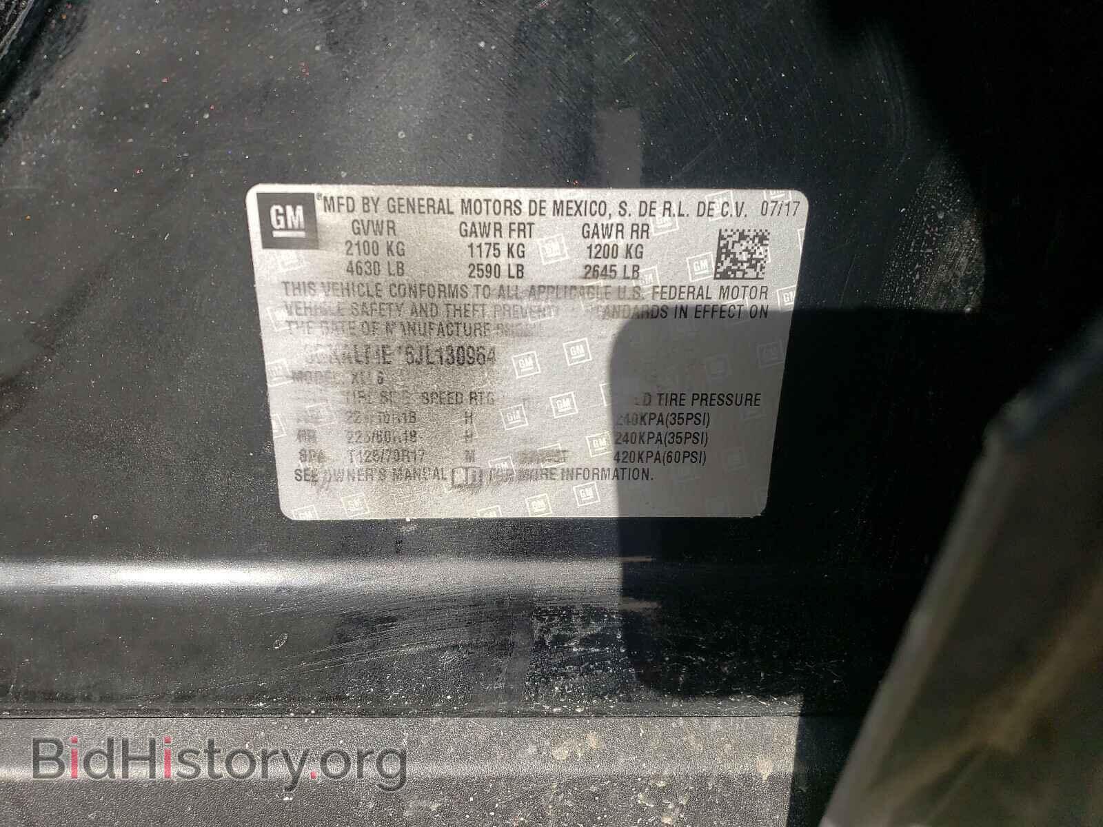 2018 GMC TERRAIN - VIN: 3GKALMEX6JL130964 - Фото 10