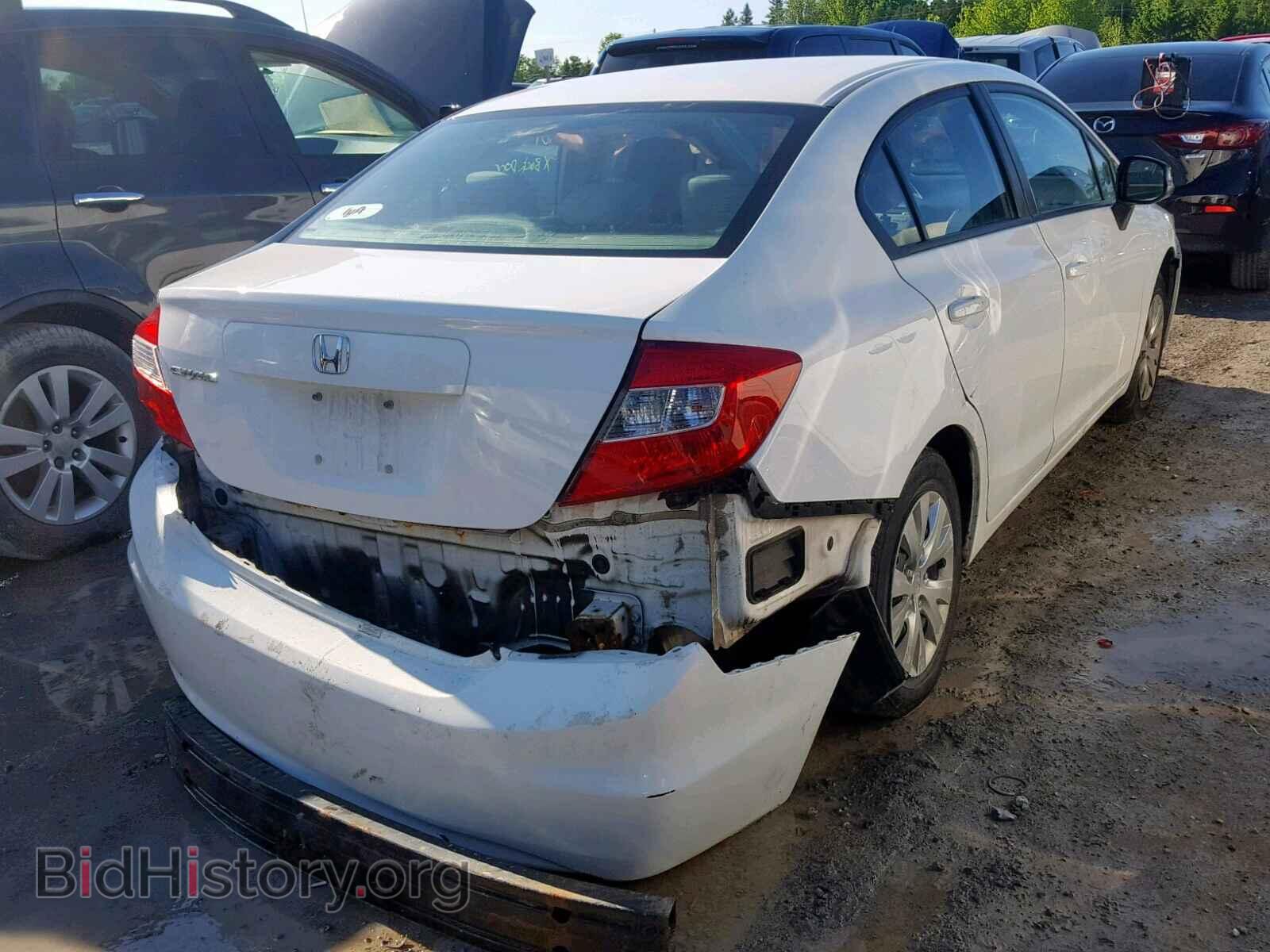 2012 HONDA CIVIC LX - VIN: 2HGFB2F49CH062556 - Фото 4