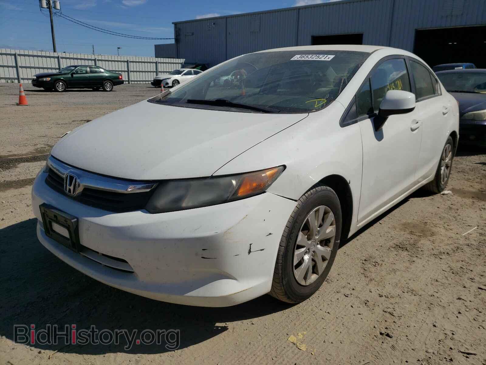 2012 HONDA CIVIC - VIN: 2HGFB2F56CH592492 - Фото 2