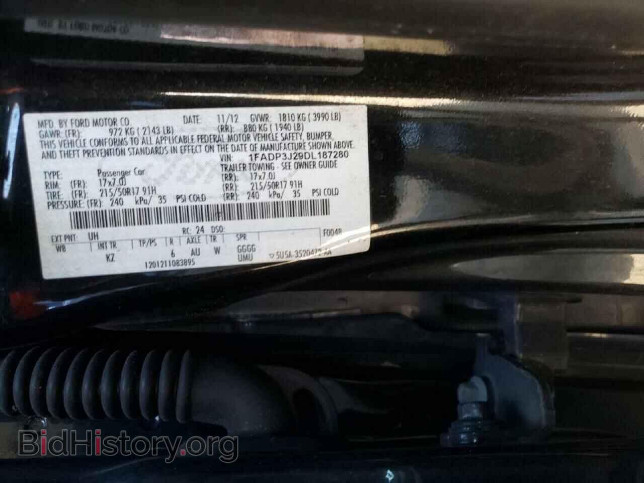 2013 FORD FOCUS - VIN: 1FADP3J29DL187280 - Фото 13