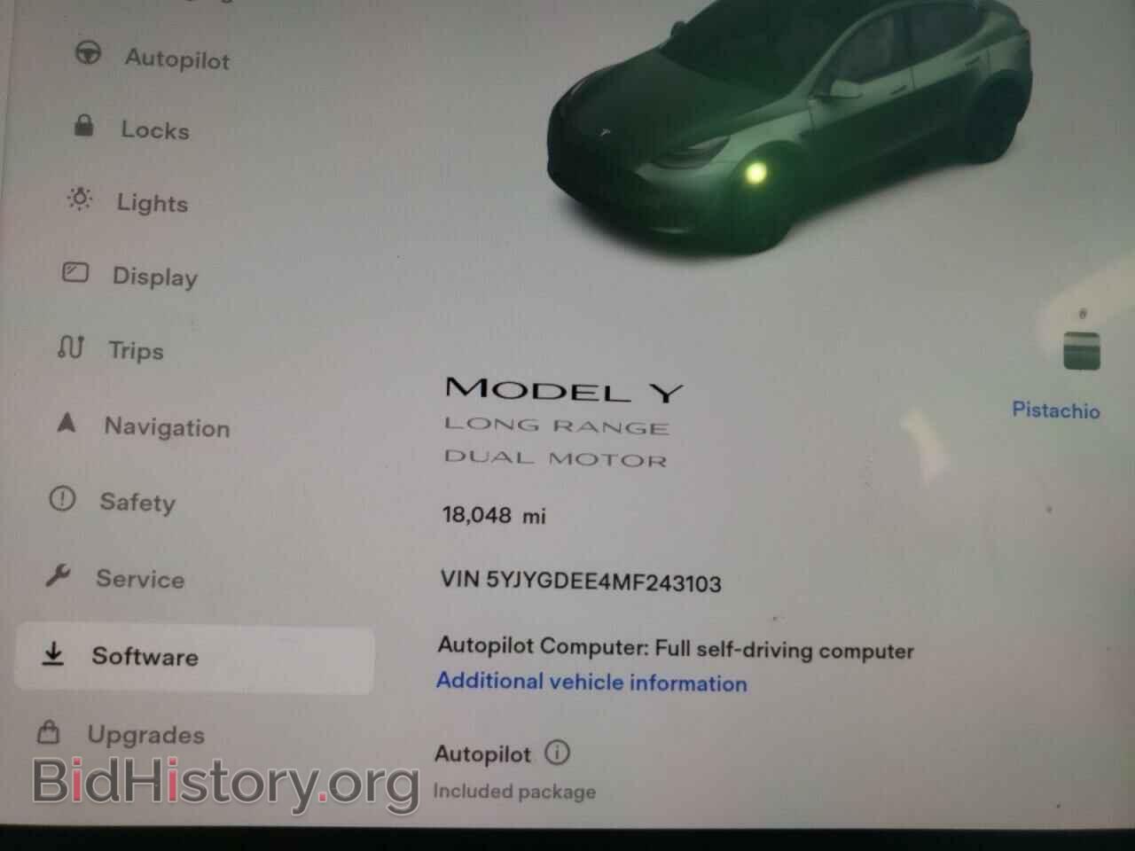 2021 TESLA MODEL Y - VIN: 5YJYGDEE4MF243103 - Фото 9