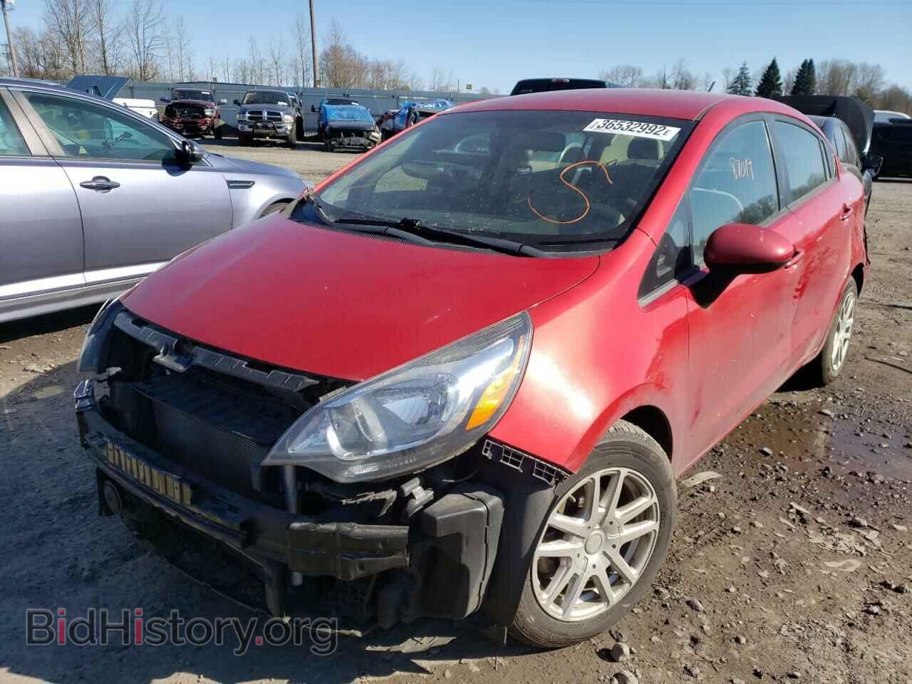 2014 KIA RIO - VIN: KNADM4A33E6377946 - Фото 2
