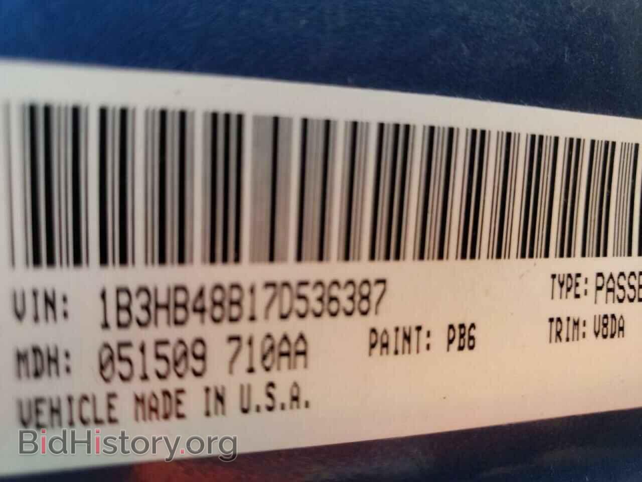 2007 DODGE CALIBER - VIN: 1B3HB48B17D536387 - Фото 10