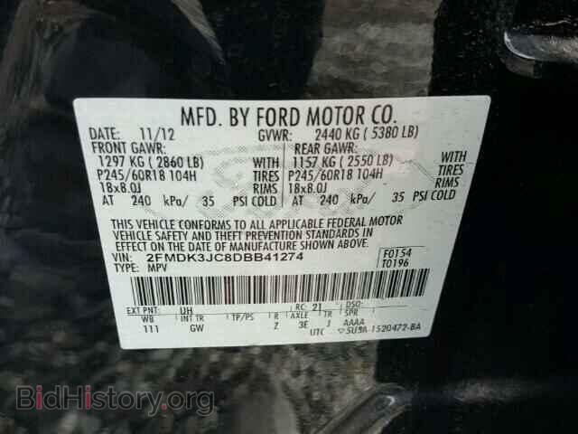 2013 FORD EDGE - VIN: 2FMDK3JC8DBB41274 - Photo 10
