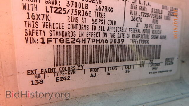 1993 FORD ECONOLINE - VIN: 1FTGE24H7PHA60039 - Photo 9