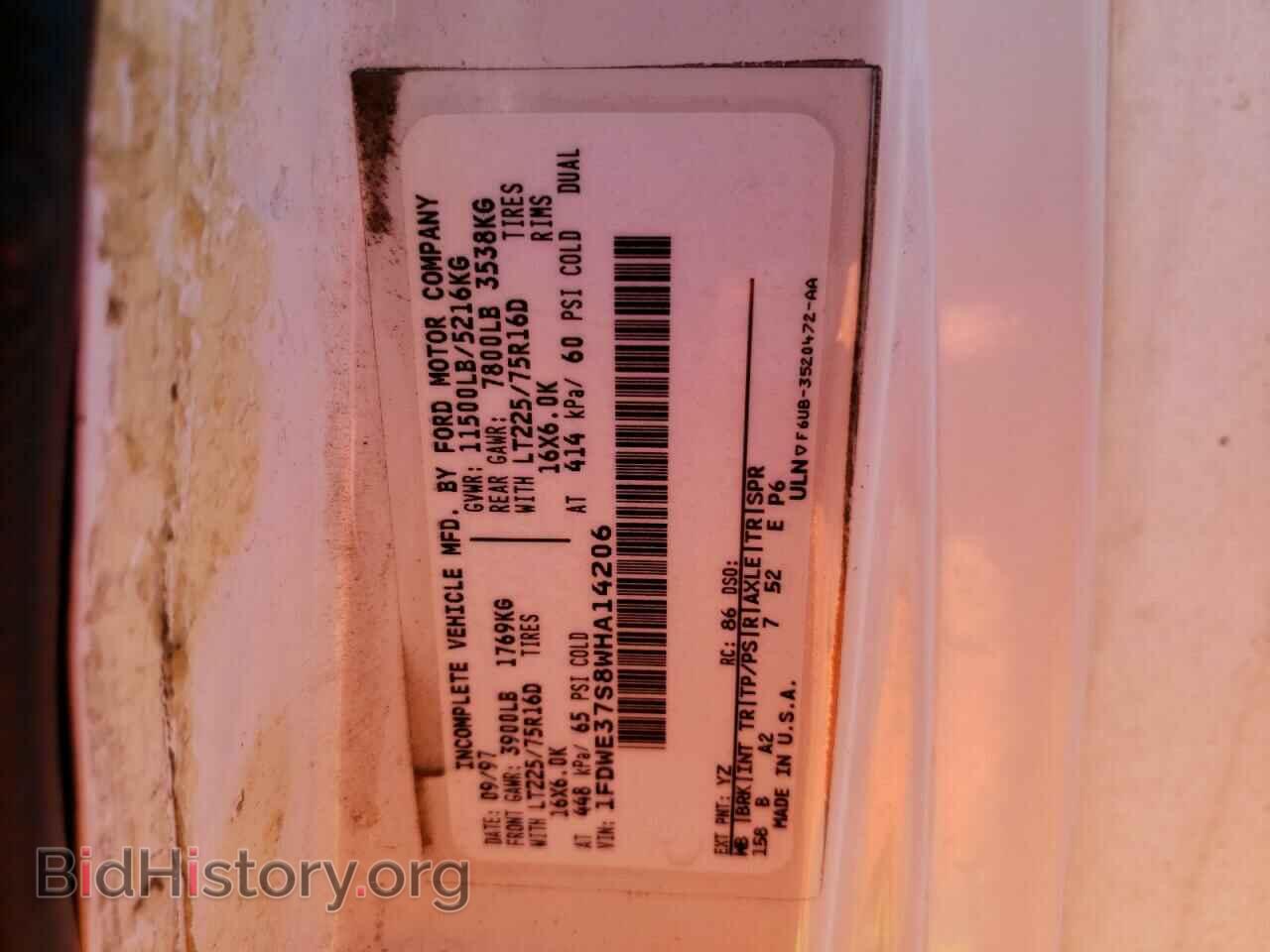1998 FORD ECONOLINE - VIN: 1FDWE37S8WHA14206 - Photo 10