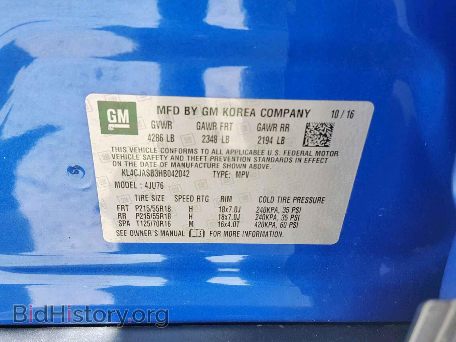 2017 BUICK ENCORE PRE - VIN: KL4CJASB3HB042042 - Photo 10