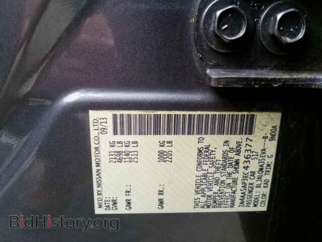 2014 NISSAN MAXIMA - VIN: 1N4AA5AP3EC436377 - Фото 10