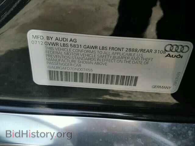 2013 AUDI A8 - VIN: WAURGAFD7DN007455 - Фото 10