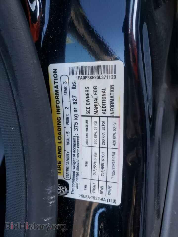 2016 FORD FOCUS - VIN: 1FADP3KE2GL371120 - Фото 10