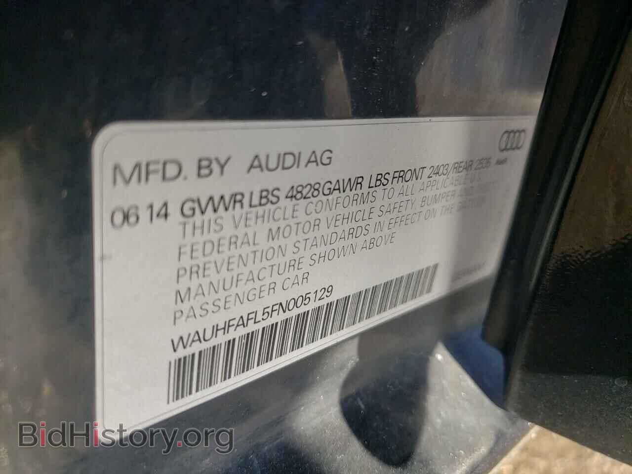 2015 AUDI A4 - VIN: WAUHFAFL5FN005129 - Фото 10