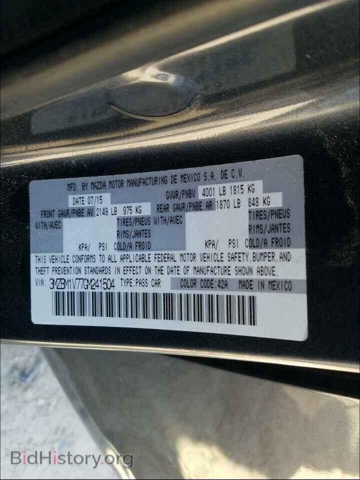 2016 MAZDA 3 - VIN: 3MZBM1V77GM241504 - Фото 10