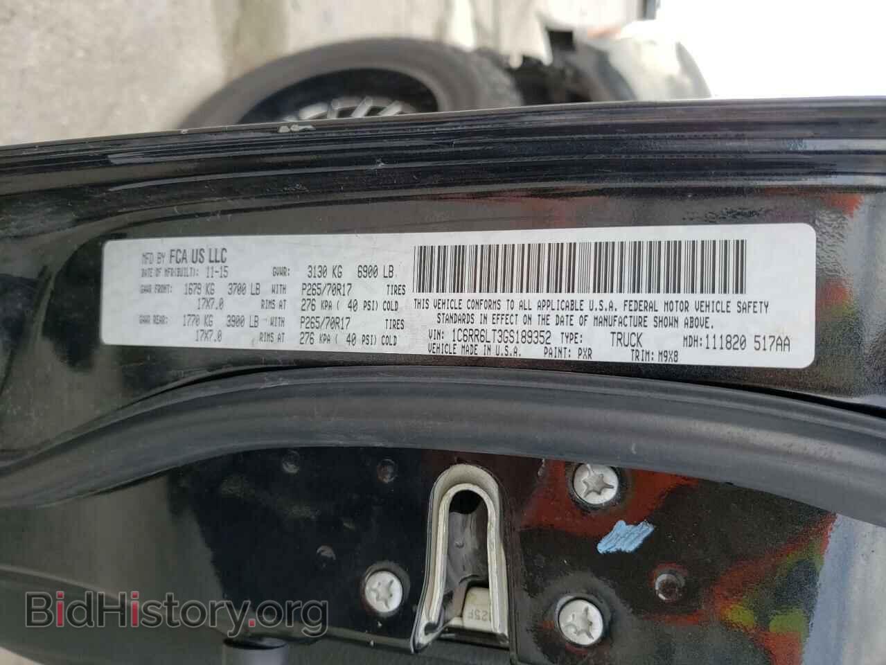 2016 RAM 1500 - VIN: 1C6RR6LT3GS189352 - Фото 12