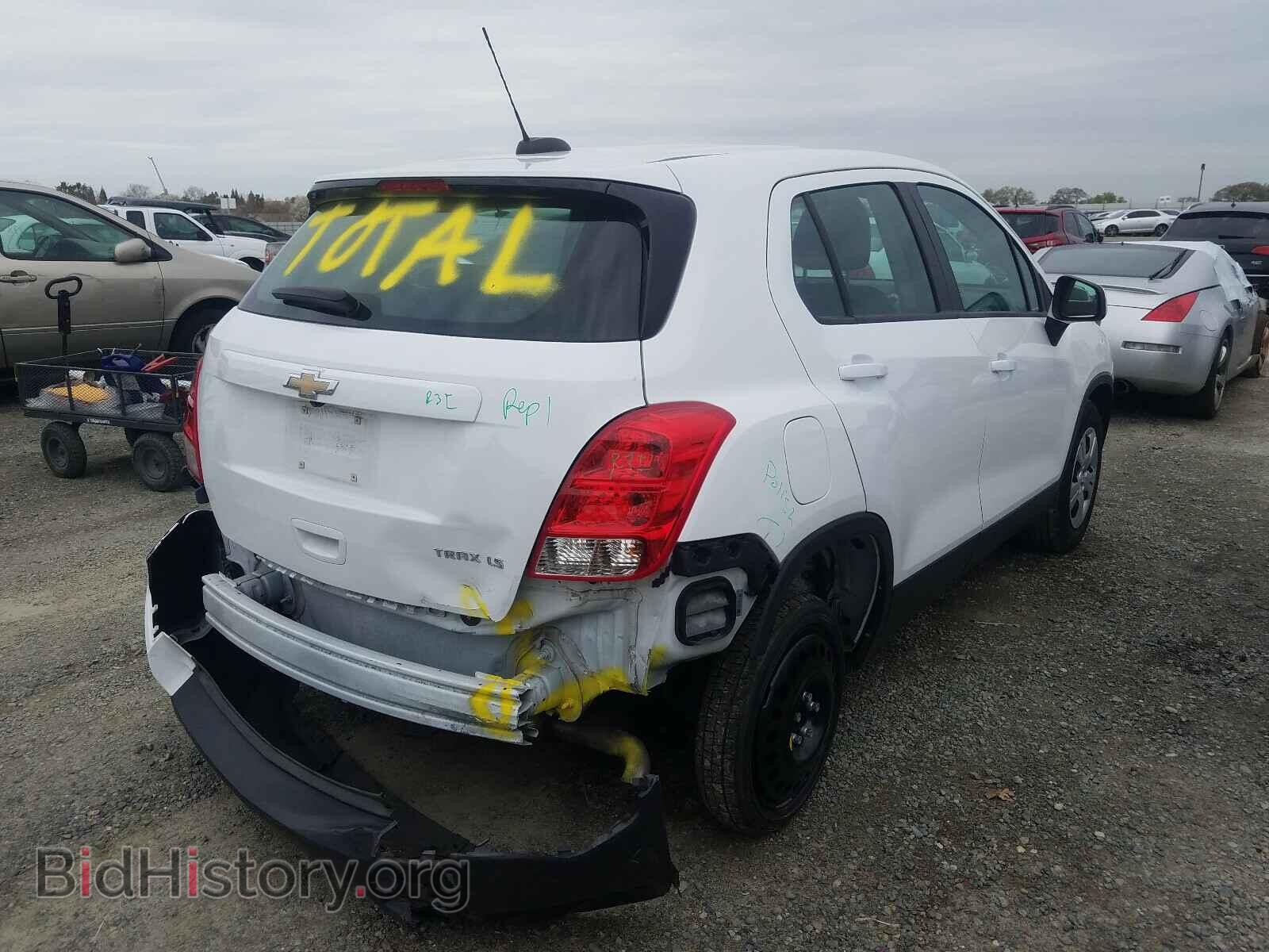 2016 CHEVROLET TRAX - VIN: 3GNCJKSB4GL243741 - Фото 4