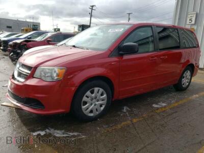 2013 Dodge CARAVAN Grand Cara, красный — VIN 2C4RDGBGXDR766067, Copart