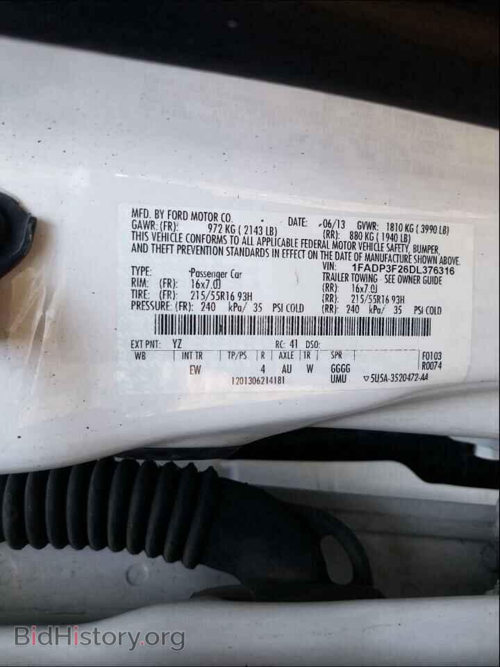 2013 FORD FOCUS - VIN: 1FADP3F26DL376316 - Photo 10