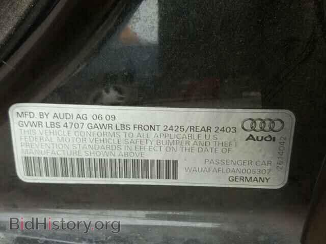 2010 AUDI A4 - VIN: WAUAFAFL0AN005307 - Фото 10