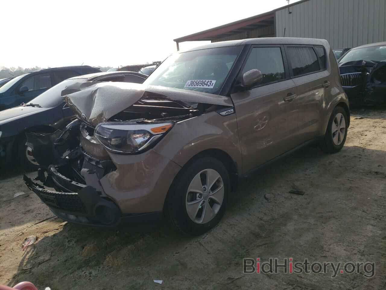 Report KNDJN2A29G7259721 KIA SOUL 2016 BROWN GAS - price and damage history