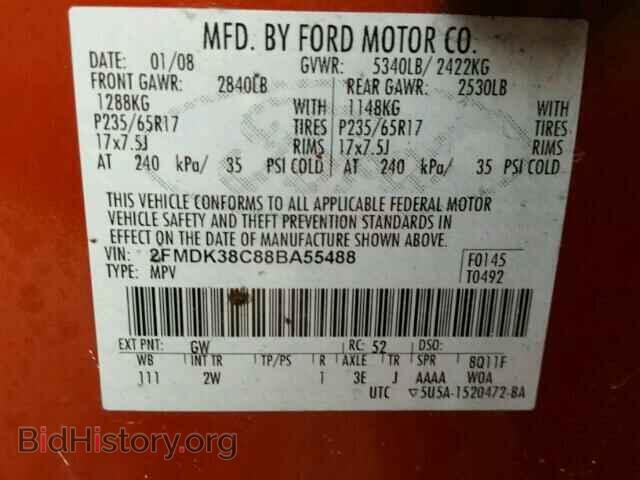 2008 FORD EDGE - VIN: 2FMDK38C88BA55488 - Photo 10