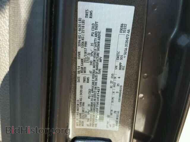 2014 FORD ESCAPE - VIN: 1FMCU0F70EUE21427 - Фото 10