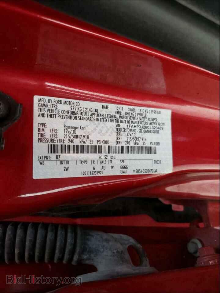 2012 FORD FOCUS - VIN: 1FAHP3J20CL320489 - Фото 10