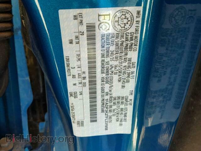 2015 FORD FOCUS - VIN: 1FADP3K27FL331958 - Photo 10