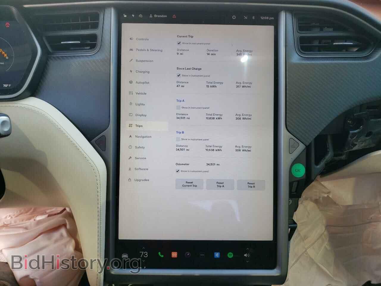 2018 TESLA MODEL S - VIN: 5YJSA1E27JF275941 - Фото 9