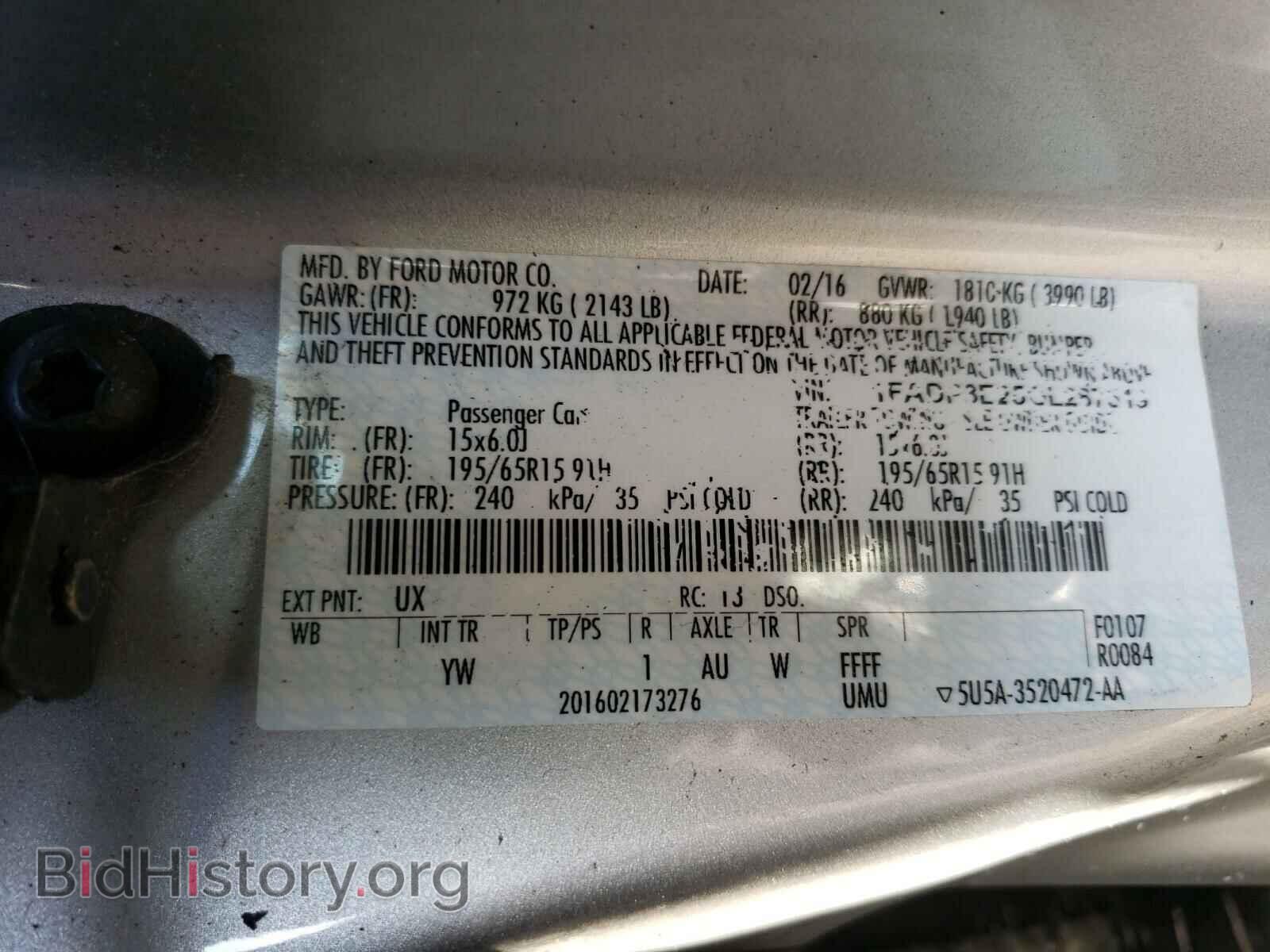 2016 FORD FOCUS - VIN: 1FADP3E25GL287519 - Photo 10