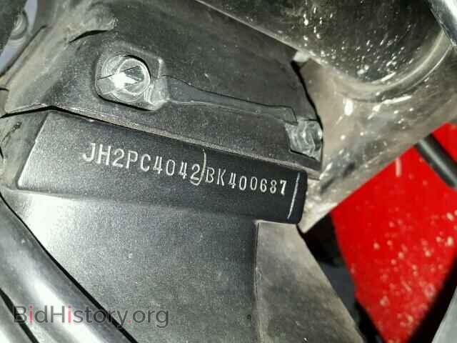 2011 HONDA CBR CYCLE - VIN: JH2PC4042BK400687 - Фото 10