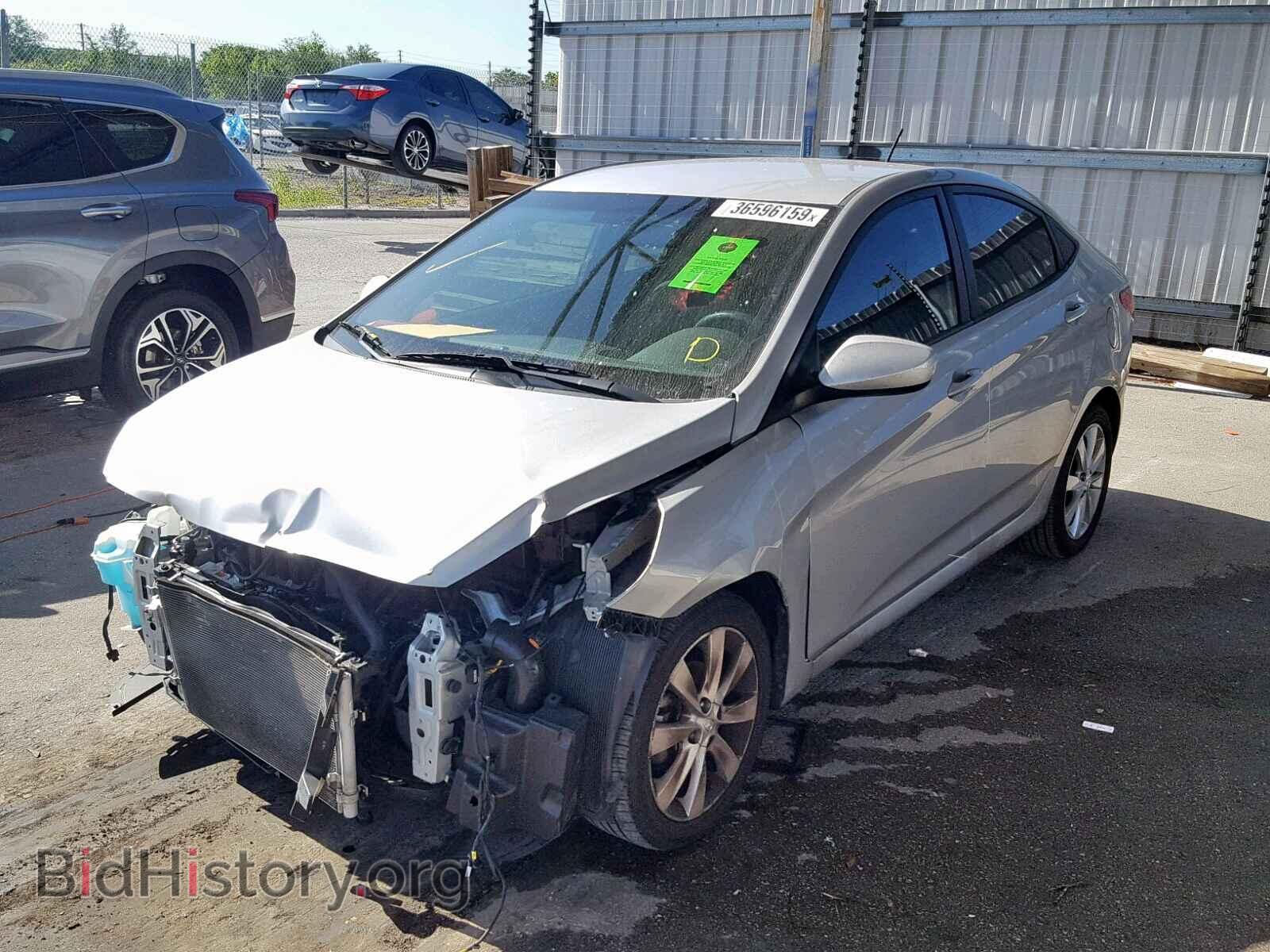 2014 HYUNDAI ACCENT - VIN: KMHCU4AEXEU718055 - Фото 2