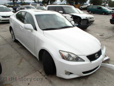 2007 Lexus IS350, white — VIN JTHBE262572012978, Copart