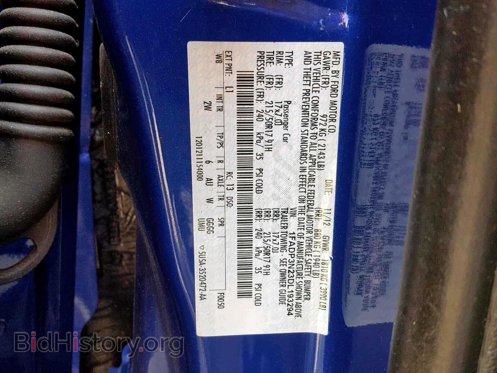 2013 FORD FOCUS - VIN: 1FADP3N23DL193294 - Photo 10
