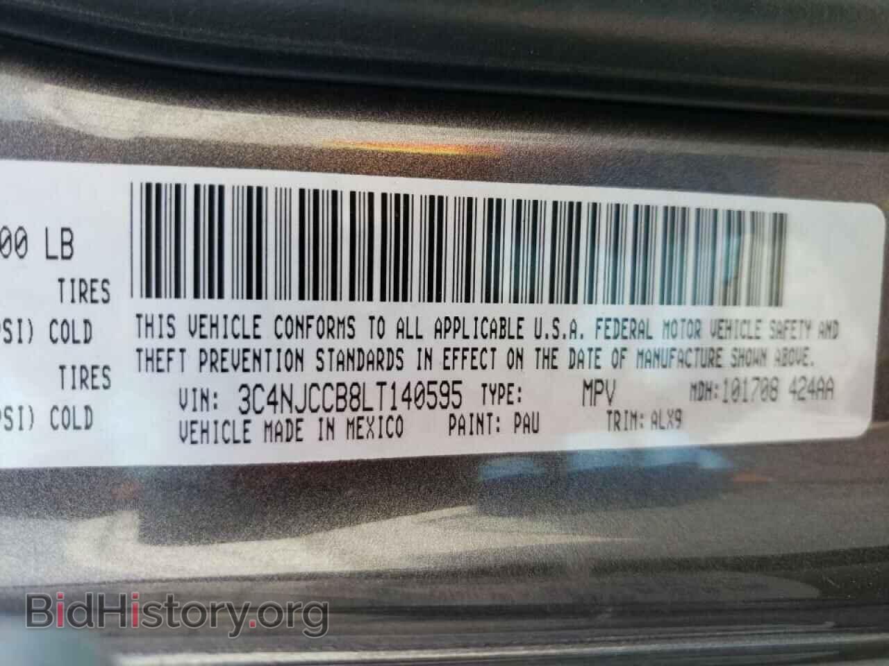 2020 JEEP COMPASS - VIN: 3C4NJCCB8LT140595 - Фото 10