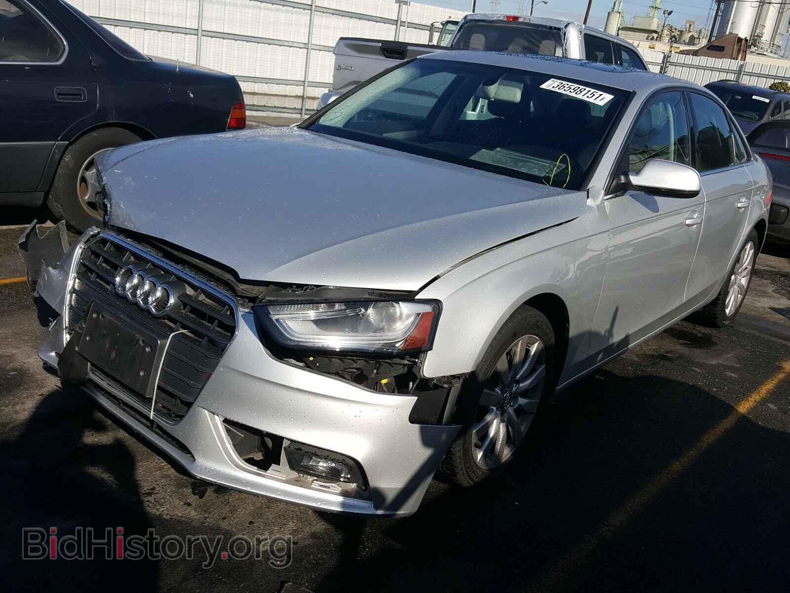 2013 AUDI A4 - VIN: WAUAFAFL2DA049370 - Фото 2