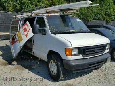 2007 Ford ECONOLINE, белый — VIN 1FTNS24L77DA32737, Copart