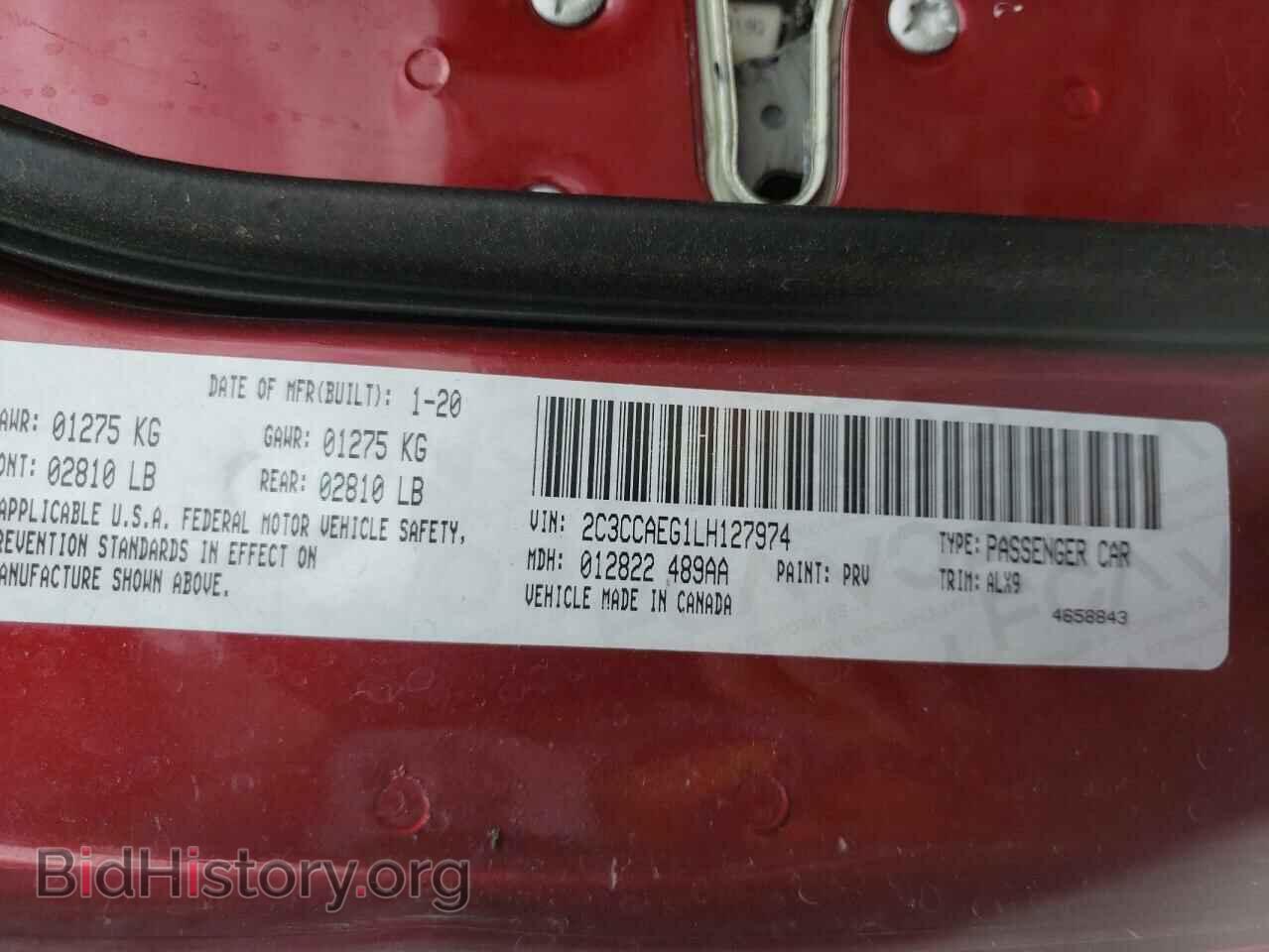 2020 CHRYSLER 300 - VIN: 2C3CCAEG1LH127974 - Фото 10