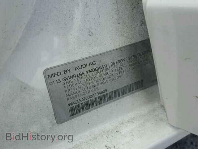 2013 AUDI A4 - VIN: WAUEFAFL0DA194909 - Фото 10
