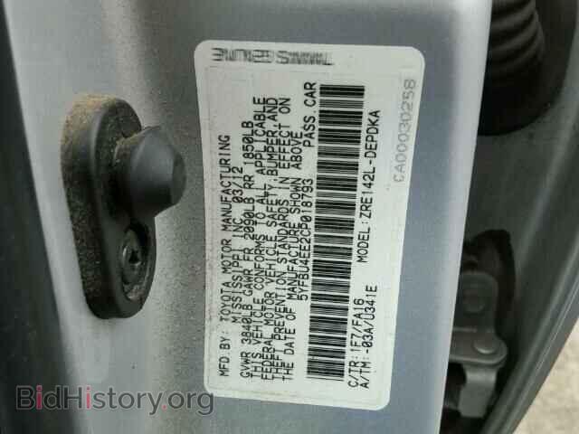 2012 TOYOTA COROLLA - VIN: 5YFBU4EE2CP018793 - Фото 10
