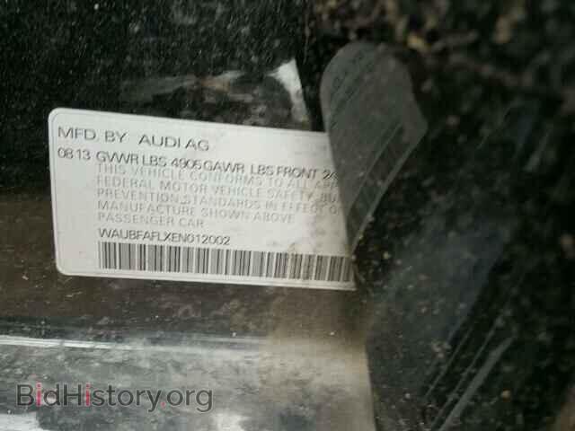 2014 AUDI A4 - VIN: WAUBFAFLXEN012002 - Фото 10