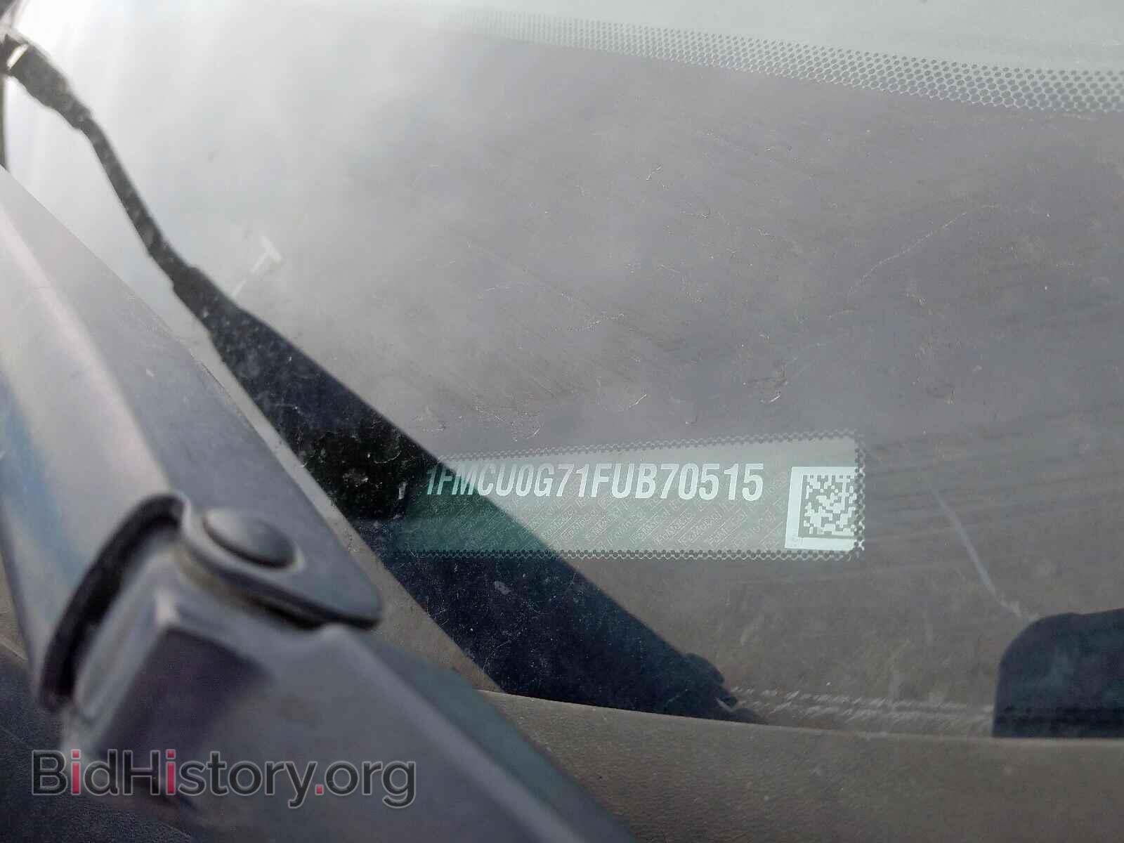 2015 FORD ESCAPE - VIN: 1FMCU0G71FUB70515 - Фото 10